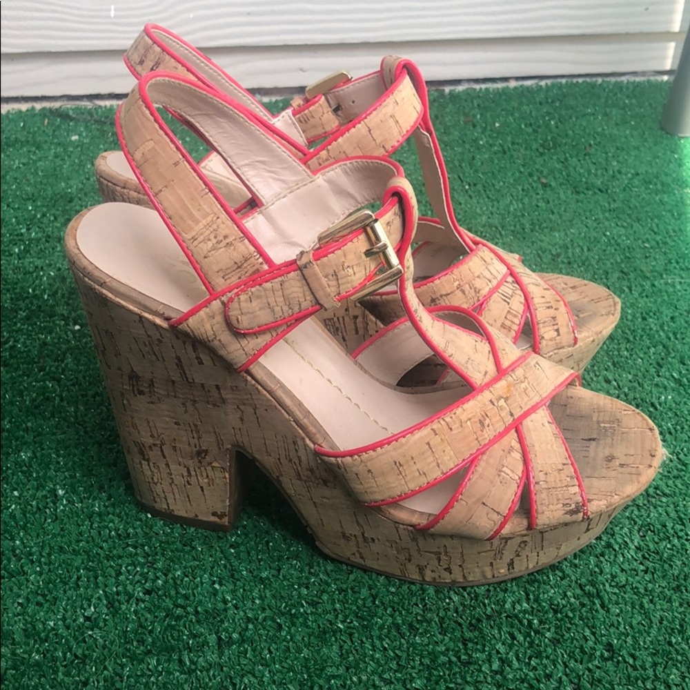 Dolce Vita Cork Heels - Picture 2 of 7